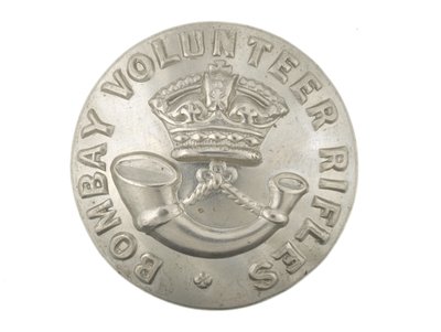 Button, Bombay Volunteer Rifles, pre-1901 by English School