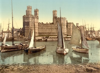 Carnarvon Castle by English School