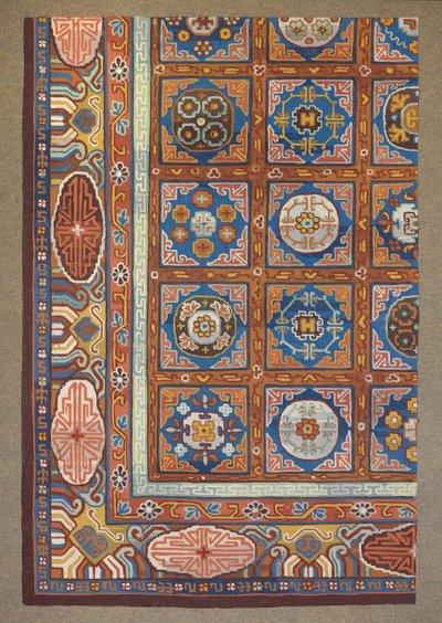 Carpet design by English School