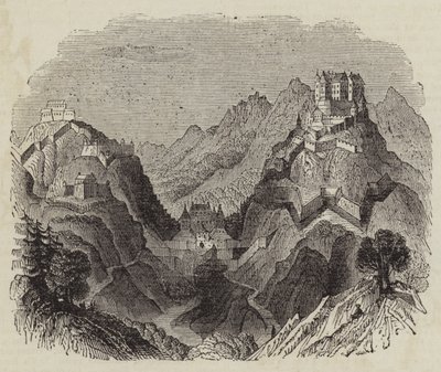 Castle of Erenburg by English School