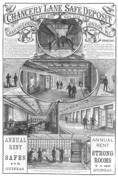 Chancery Lane Safe Deposit, 1886 by English School
