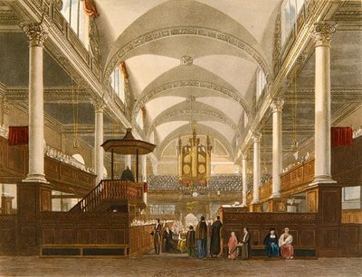Christ Church, Newgate Street, c.1810 by English School