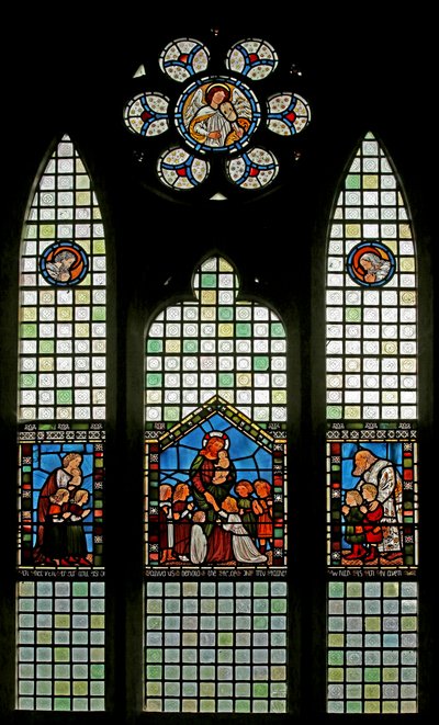 Christ Blessing Children by English School