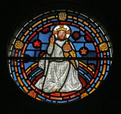 Christ in Majesty by English School
