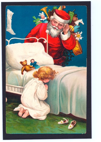 Christmas Postcard by English School