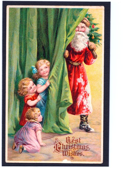 Christmas Postcard by English School