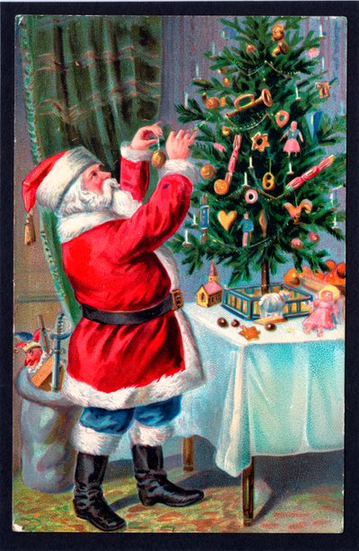Christmas Postcard by English School