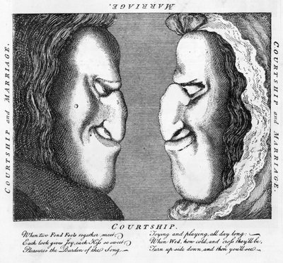 Courtship and Marriage by English School