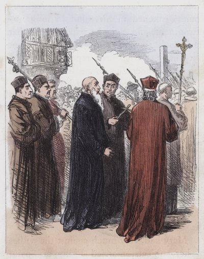 Cranmer led to Execution by English School