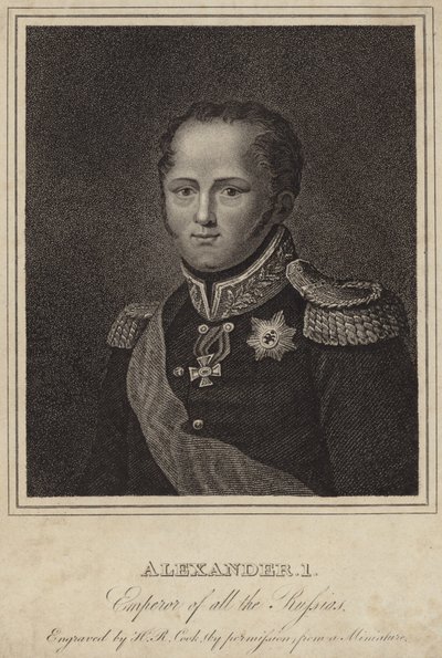 Czar Alexander I of Russia by English School