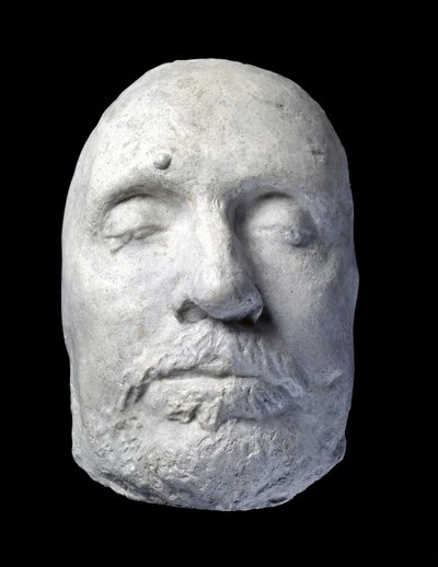 Death Mask of Oliver Cromwell, 1658 by English School