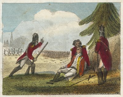 Death of General Wolfe by English School