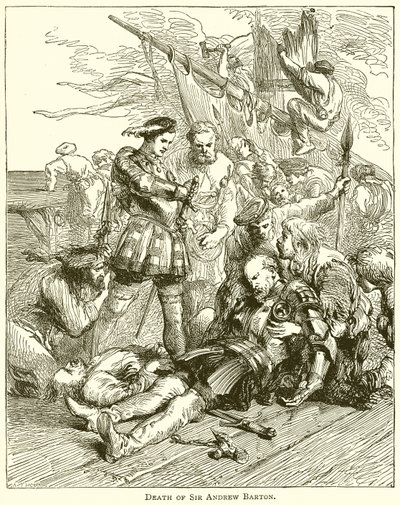 Death of Sir Andrew Barton by English School