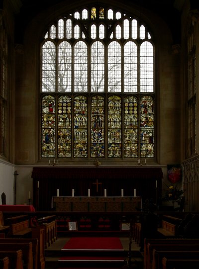 Depicting the east window of the choir by English School