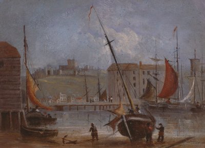 Dover Castle and Harbour, c.1830 by English School
