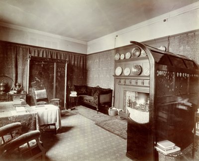 Drawing room, Kelmscott House, London, 1896 by English School