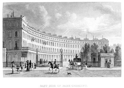 East Side of Park Crescent, 1830 by English School