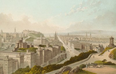 Edinburgh from the Calton Hill by English School