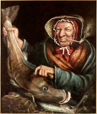 Euphemia Scott (the Fishwife) by English School