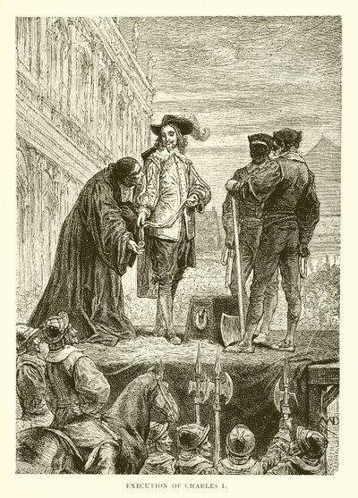 Execution of Charles I by English School