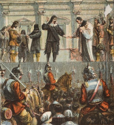 Execution of Charles I by English School
