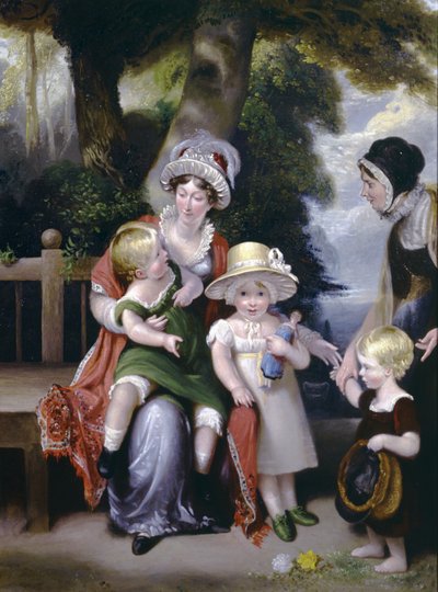 Family Portrait by English School