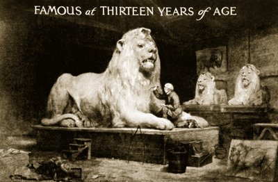 Famous at thirteen years of age by English School