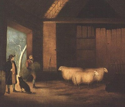 Feeding the Sheep by English School