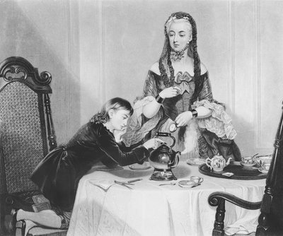 First Steam Experiment of James Watt by English School