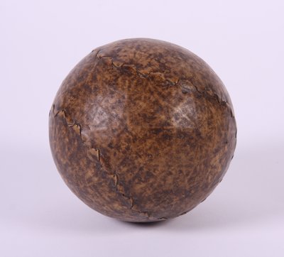 Football used in early ball games by English School