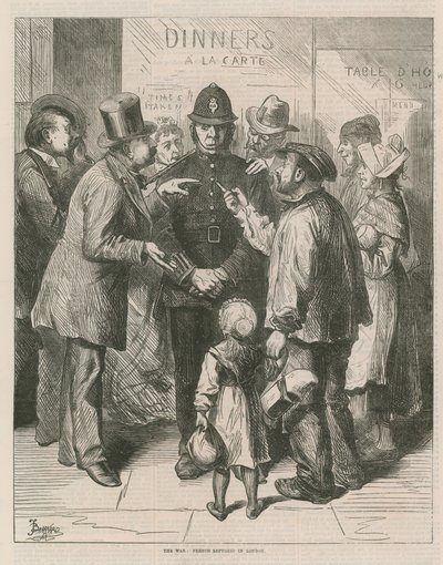 French Refugees in London by English School