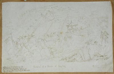 Funeral of a Chinese at Hong Kong by English School