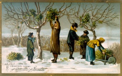 Gathering Mistletoe by English School