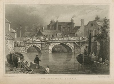 General View of Bow Bridge by English School