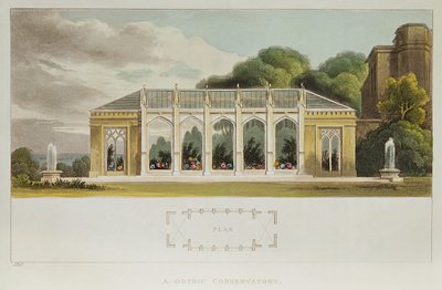 Gothic Conservatory, 1832 by English School