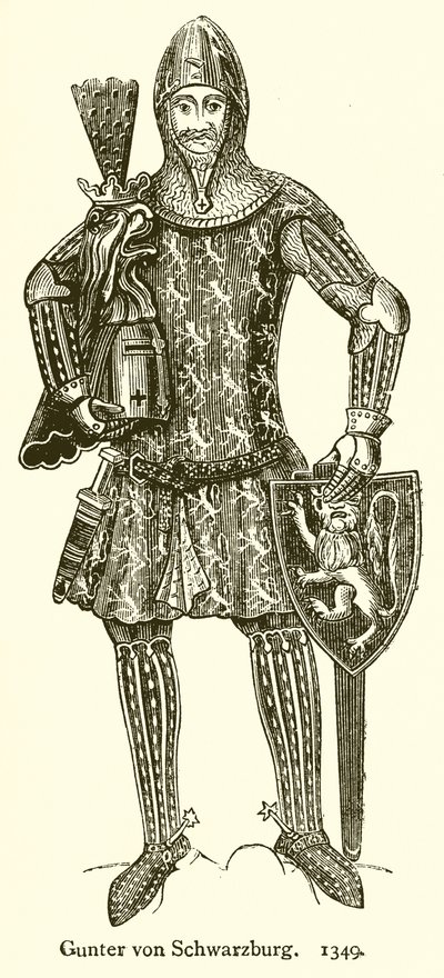 Gunter von Schwarzburg. 1349 by English School