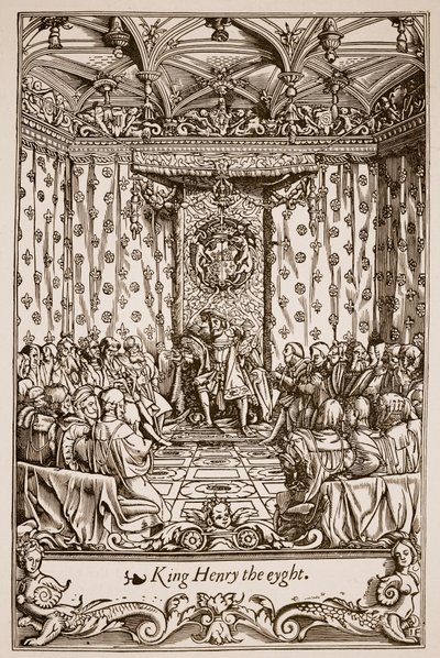 Henry VIII in Parliament by English School