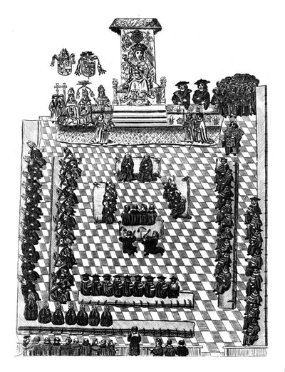 Henry VIII in Parliament by English School