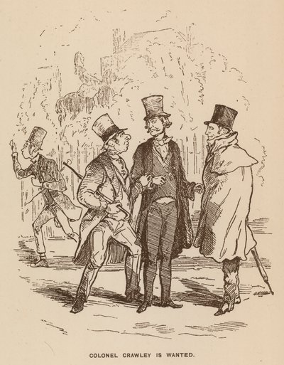 Illustration for Vanity Fair by Thackeray by English School