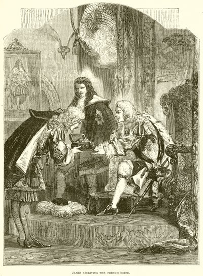 James Receiving the French Bribe by English School