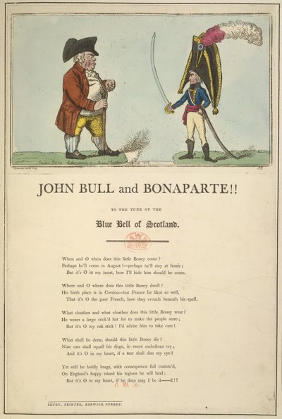John Bull and Bonaparte by English School