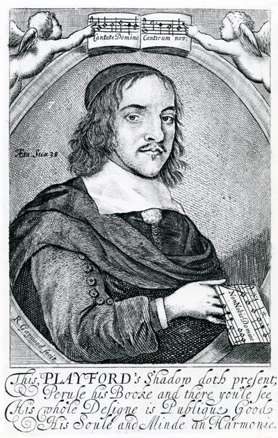 John Playford (engraving) by English School