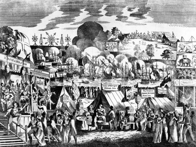 Jubilee Fair in Hyde Park, 1814 by English School