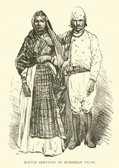 Kaffir Servants in European Dress by English School