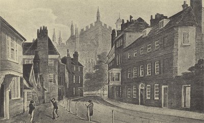 Keates Lane, 1816 by English School