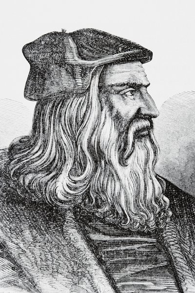 Leonardo Da Vinci by English School
