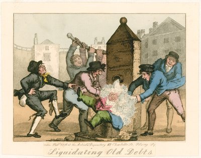 Liquidating Old Debts, 1826 by English School