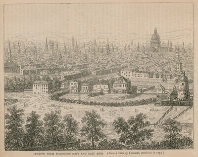 London from Islington (City and East End) by English School