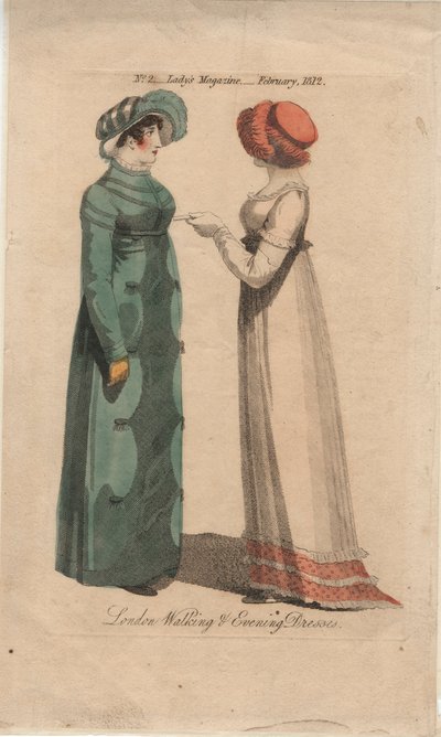 London Walking and Evening Dresses by English School