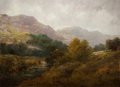 Lowland Landscape by English School